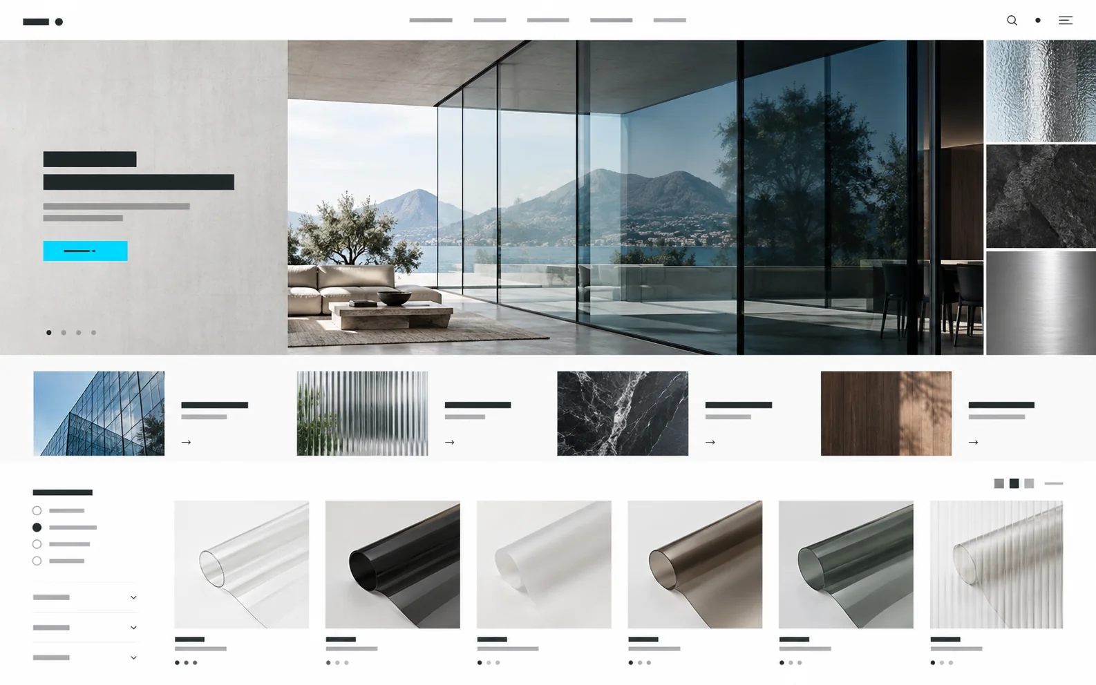 Interface de catalogue e-commerce Reflectiv
