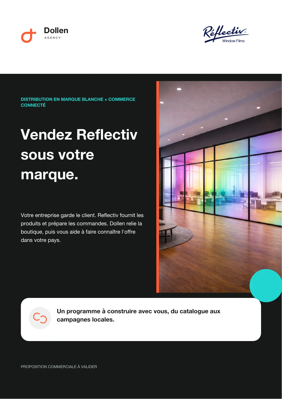 Couverture de la présentation du programme partenaire Reflectiv